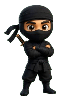 Ninja leaping
