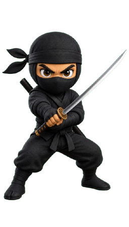 Ninja with sword